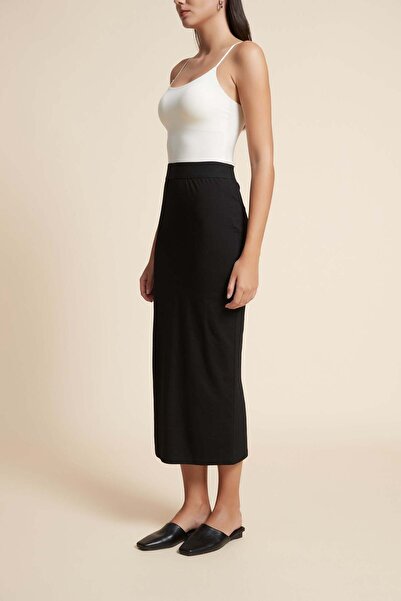 Nichii Solid Midi Skirt