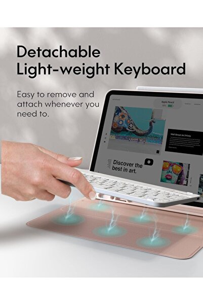 CHESONA iPad Pro 12.9 inch 2021 Case with Keyboard
