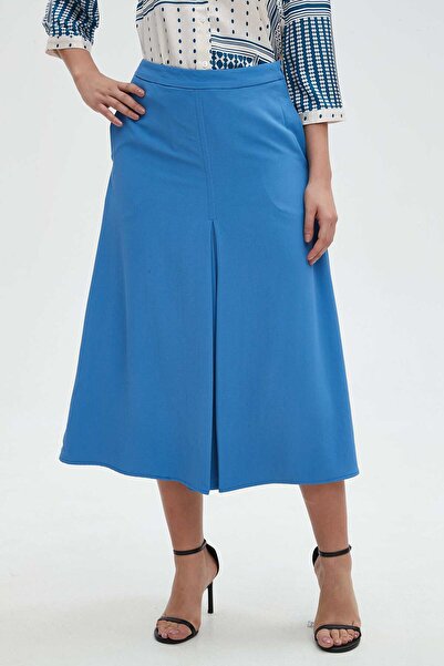 mica Ruffled Midi Skirt