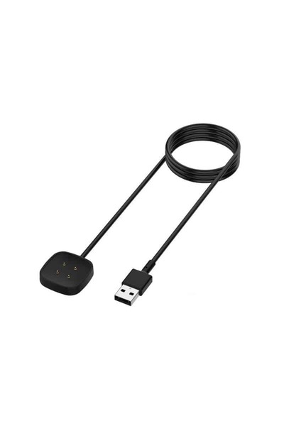Edman Cablu de încărcare pentru Fitbit Versa 3/Versa4/Sense 1/2, negru