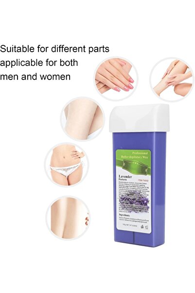 Generic Wax Roller, Complete Disposable Waxing Kit Disposable Wax Roll Set with Large Roller Roll-On Wax Car