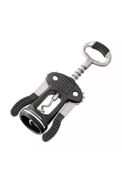 FACKELMANN Corkscrew 49443, 17 cm, Lever, Stainless steel, Black