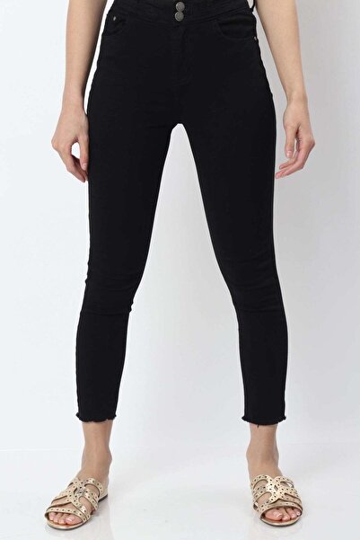 mica Solid High-Waist Skinny Jeans