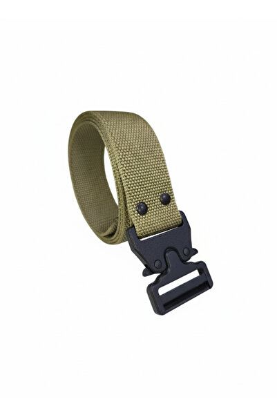 Kemer Dünyası Tactical Style Plastic Buckle Cloth Palaska Belt Desert Color