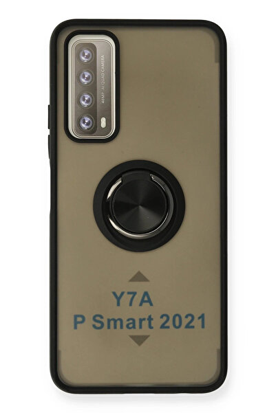 NewFace غطاء سيليكون لهاتف هواوي بي سمارت 2021 من إس بي تي آر إن إس مع حلقة م...