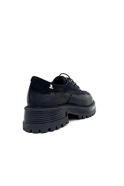 Venüs 2554601K Women's Genuine Leather Lace-Up Thick Sole Oxford Shoes