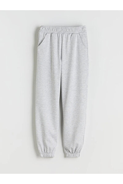 LC Waikiki Lcw Kids Gray Elastic Waist Girls Jogger Sweatpants