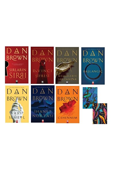 Altın Kitaplar Set Dan Brown 7 Kitap - 2 Not Defteri Hediye