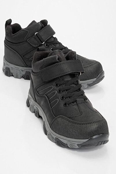CCWAY AYAKKABI Ghete de trekking pentru copii 31-35 NEGRE