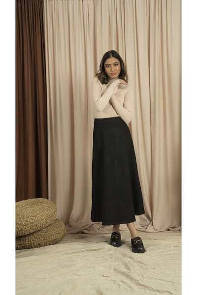 Nichii Solid Midi Skirt