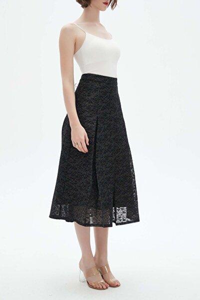 Nichii Printed Ruffled Midi Skirt