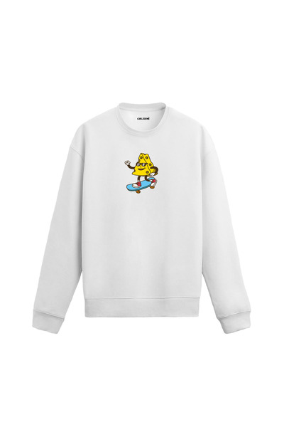 Colermi سويت شيرت على شكل جبنة لراكبي التزلج