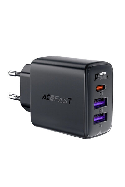 Acefast USB Network Charger, Type-C, GaN Acefast, A57, PD35W, Black