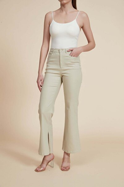 Yola Solid Wide-Leg Ankle Length Pants