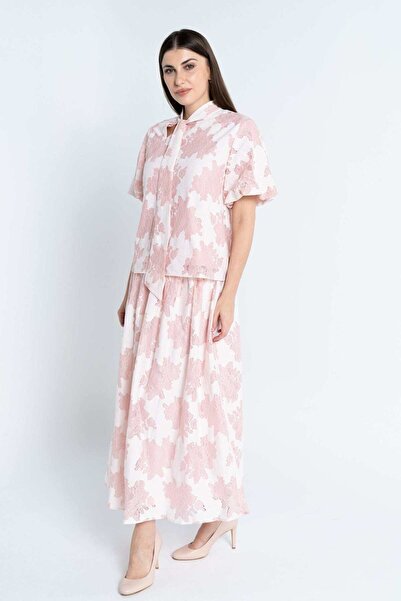 Nichii Floral Midi Skirt