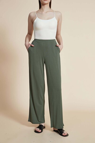 Yola بنطلون سادة بطول كامل