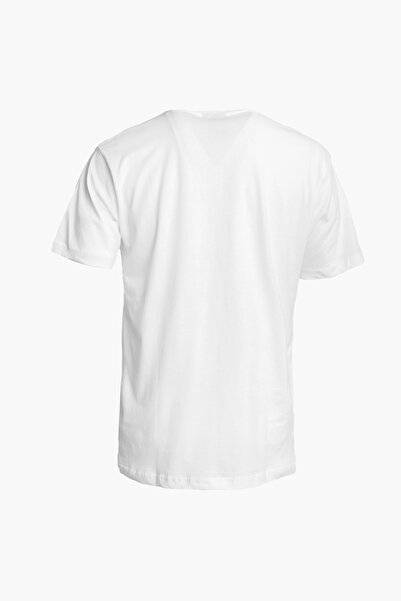 hummel Jullian 912390-9001 Beyaz Erkek Tişört – Günlük & Spor Kullanım