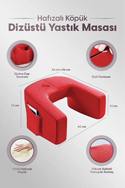 Viscomina Gaming Pillow with Arm Support for Work, Gaming, and Reading Visco Pillow - Maximum Comfort on the Sofa