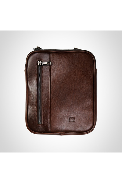 MFT Leather Design Genuine Leather Men's Messenger Bag |   Cameo 2594 Napa Brown