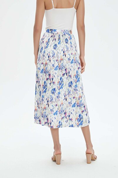 Nichii Pleated Midi Skirt