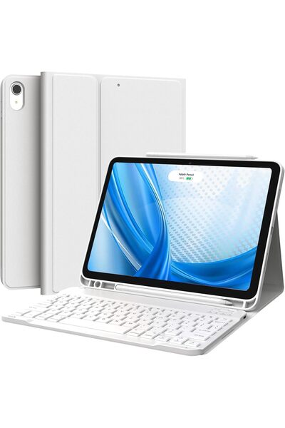CHESONA for iPad Air 5th/4th Generation Case with Keyboard, Rechargeable Wireless Keyboard Case for