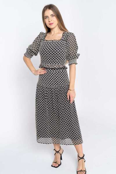 Nichii Printed Midi Skirt