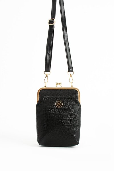 CCWAY AYAKKABI حقيبة يد وكتف نسائية من ميركيت باللون الأسود بثلاثة أقسام مبطن...