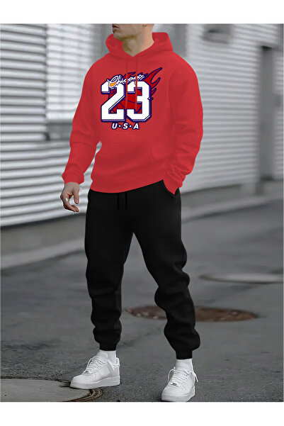 Lider Leather 2-компонентен унисекс комплект спортен екип с качулка – суитшър...