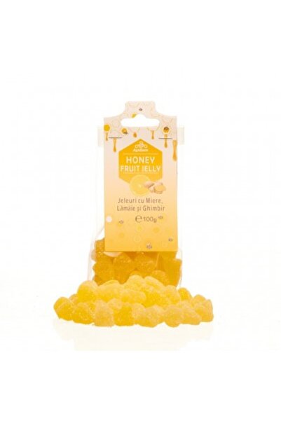 Apidava Ζελέ με μέλι, λεμόνι και τζίντζερ, 100 g,