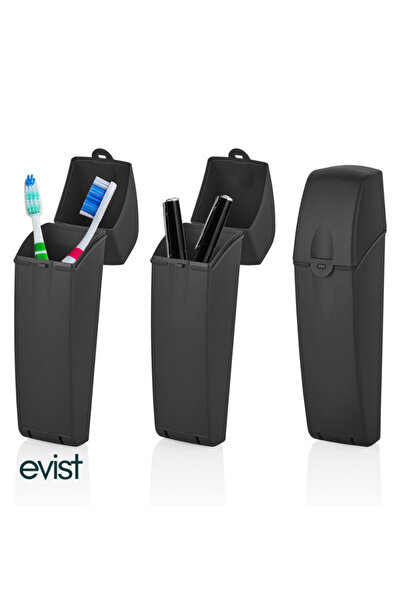 EVİST صندوق متعدد الأغراض (بلاستيك ملون) (20.5×5×5 سم) (حامل فرشاة الأسنان وح...