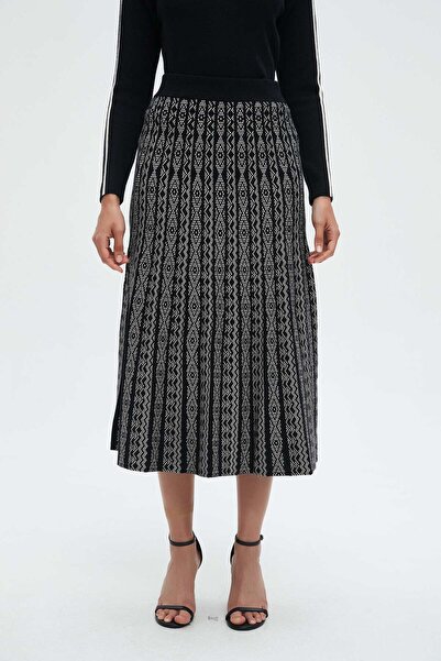 Nichii Printed Midi Skirt