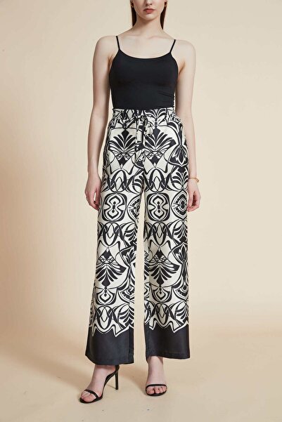 Yola Printed Wide-Leg Pants