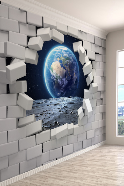 dreamwall Uzay Penceresi – Duvarı Kırıp Dünyaya Açılan Duvar Kağıdı