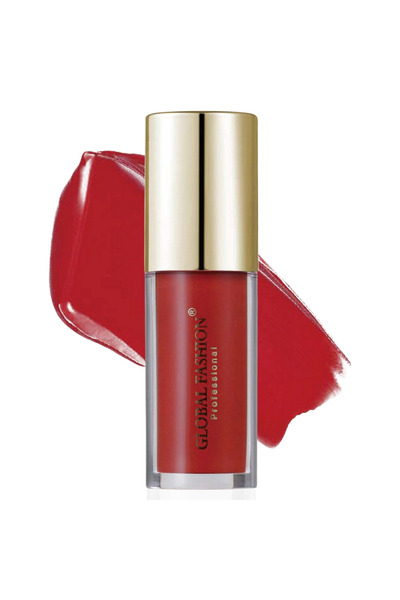 global fashion ملمع شفاه مخملي مطفي يدوم طويلاً، 4 غرام - 24 لونًا، خفيف الوز...