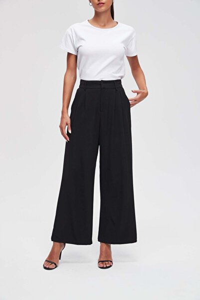 Livia بنطلون واسع الساق سادة