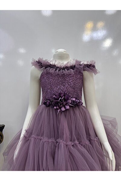 ParlaKidss Parla kidss Şık Tasarım abiye / mor önü kısa arkası uzun abiye /mezuniyet elbisesi