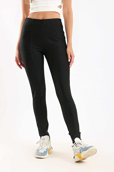 CARINA Solid High-Waist Leggings