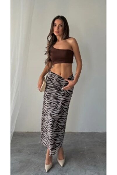 boutich Women's Patterned Long Skirt – High Waist Comfortable Stylish