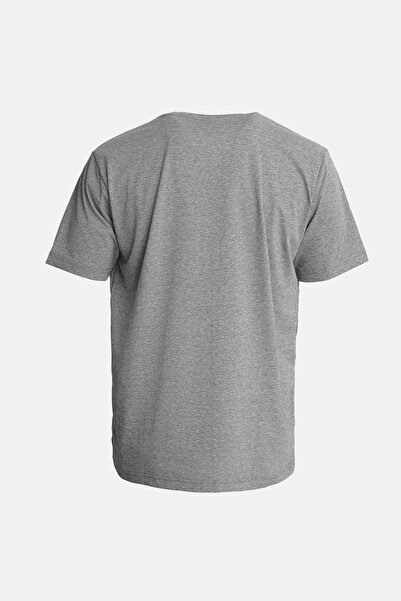 hummel Jullian 912390-2833 Koyu Gri Erkek Tişört - Rahat Kesim Spor & Günlük Kullanım