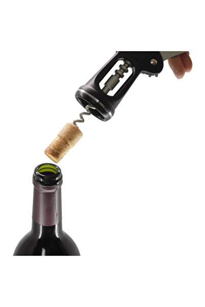 FACKELMANN Corkscrew 49443, 17 cm, Lever, Stainless steel, Black