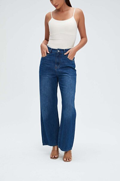 mica Wide-Leg Jeans Pants