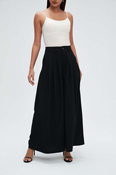 mica Classic Wide-Leg Pants