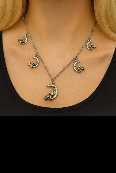 Yuchicly قلادة نسائية مكونة من 5 قطع على شكل شخصية حورية القمر - أنيقة وراقية...
