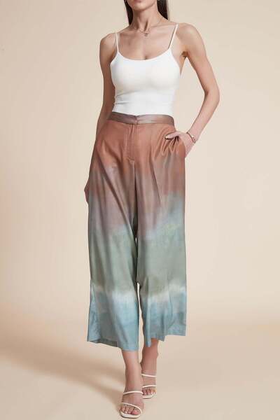 Yola Floral High-Waist Pants