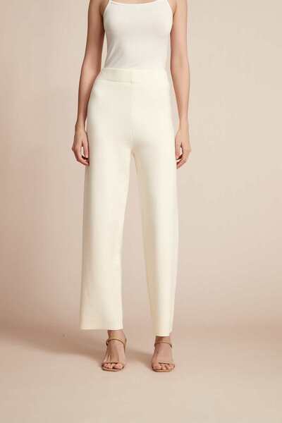 Yola Solid High-Waist Pants