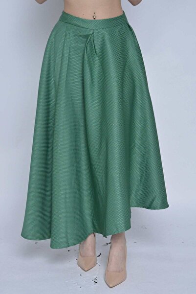 Nichii تنورة ميدي واسعة مطبوعة