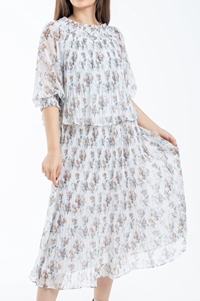 Nichii Floral Midi Skirt