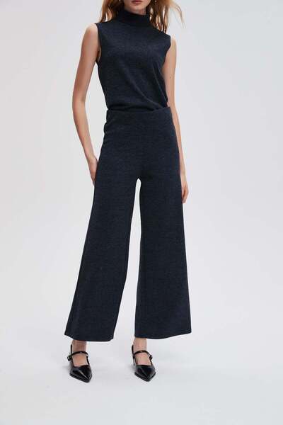 menta Wide-Leg Ribbed Pants