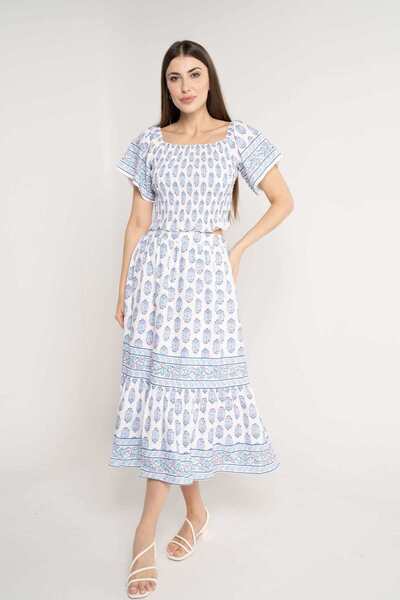 Nichii Printed Midi Skirt