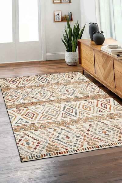 Decomia Home Washable Non-Slip Kids & Pet Friendly Printed Pattern Carpet & Area Rug for Living Room Kitchen